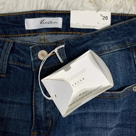 KANCAN jeans Mid Rise Ankel Destoyed Skinny Jeans, 5/26. New with tag - Picture 5 of 16